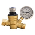 thumbnail image 1 of Water Pressure Regulator for RV Camper, Adjustable Brass RV Water Pressure Reducer with Gauge and Stainless Screened Filter, 1 of 5