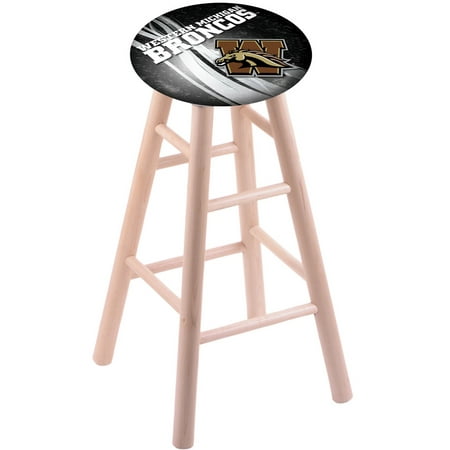 - Maple Bar Stool in Natural Finish with Western Michigan Seat by the Holland Bar Stool Co.