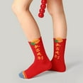 thumbnail image 5 of Biezeib Kids New Year Socks for Girls  Boys Dragon Letter Pattern Red Toddler Sweet Anti-Skid Cute Baby Socks Fall Winter Casual Socks, 5 of 7