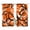 Orange, variant on Semi Sheer Window Curtains 45 Inches Long, Brown Geometric Rod Pocket Silky Chiffon Curtain Treatment Drapes for Kitchen, Living Room, Vintage Black White Striped Abstract Art 52"x45", 2 Panels