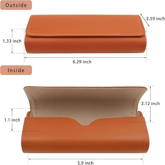 HBMYN 3PCS Glasses Case, Eyeglasses Case Hard Shell, Reading Hard Glasses Cases for Women Men