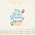 thumbnail image 4 of Inktastic My Great Grammy Loves Me Grandchild Girls Baby Dress, 4 of 5