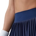 thumbnail image 4 of YueHuiYing Women's Solid Color Sports Tennis Skirt Pants Breathable Full Length Skirt Quick Drying Short Yoga Skirt Anti Exposure Mini Skirt Navy L, 4 of 5