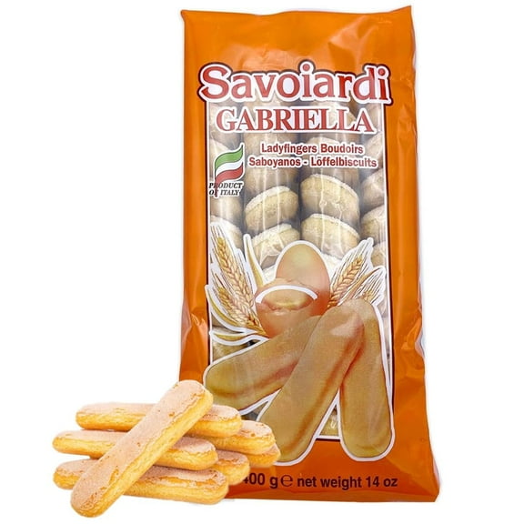 Savoiardi Italian Gabriella Lady Fingers Champagne Biscuits | BellAmore Ladyfinger Cookies | Perfect for Tiramisu | Imported From Italy | Large 400g