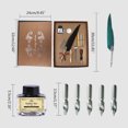 thumbnail image 3 of Retro Quill Pen Set with Wax Seal Stick/Seal Stamp/Spoon Calligraphy Pen Set, 3 of 20