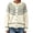 Z1--Beige, variant on Women's Sweaters Red Fair Isle Pattern Button Down Cardigan
