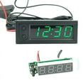 thumbnail image 2 of KERISTE 12V 3in1 Vehicle Car Kit Thermometer + Voltmeter + Clock LED Digital Display Green, 2 of 8