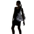 thumbnail image 6 of 2 Front Pockets Large Soft Washed Leather Handbag Soft leather Crossbody Bag Multi Black, 6 of 6