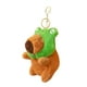 thumbnail image 4 of Llavero de peluche de capibara, lindo muñeco de peluche de capibara, llavero de coche, bolso Verde, 4 of 9