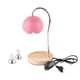 thumbnail image 1 of Lámpara calentadora de velas con fragancia, cera perfumada de fusión, farol calentador de velas de Metal regulable con Base de madera para dormitorio, enchufe europeo, 1 of 5