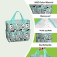 thumbnail image 4 of Garden Tool Bag,Corgi Dog and Flowers Garden Tool Organizer,Garden Gifts,Waterproof Multi-Pocket Garden Tool Storage 11.8x5.5x11.4 Inch(Tools NOT Included), 4 of 6