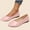 Pink, variant on Viluyesy Womens Ballet Flats, Comfort Soft Sole Pointed Toe Wedge Heels Casual Fashion Work Dress Shoes Blue US7.5