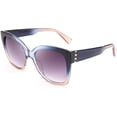 thumbnail image 1 of FEISEDY Retro Oversized Square Sunglasses Stylish Colorful Frame Chic Eyewear for Woman and Men B2597, 1 of 6