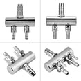 thumbnail image 4 of Aquarium Air Flow Splitter Fish Tank Valve (2 Way) Air Control Stainless Steel Aquarium Oxygen Distributor Fish Tank Air Pump Accessories, 4 of 5