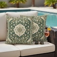 2 Pack Outdoor Waterproof Throw Pillow Covers,Bohemian Vintage Farm ...