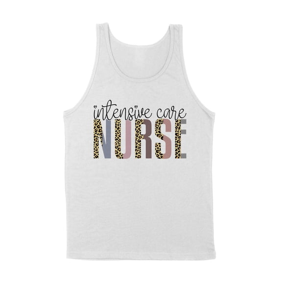 Intensive Care Nurse Tank Top Unisex Large White