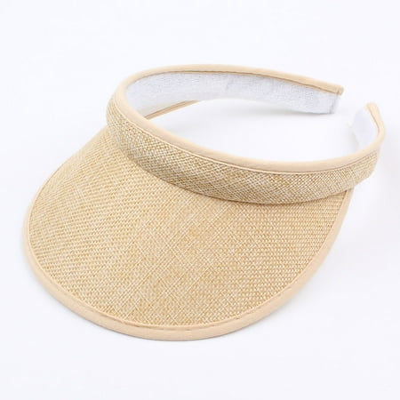 Headband Visor - Kids Summer Sun Visors Cap Empty Top Broad Wide Brim Topless Headband Children Hat Headwear