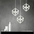 thumbnail image 3 of Style Nordique Cube Géométrique Lampe de Plafond en Fer pour Ampoule E27, 3 of 7