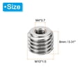 thumbnail image 2 of Unique Bargains Adaptateurs Filetés Manchon Réducteur Écrou M10 * 1,5 Mâle à M4 * 0,7 Femelle Réparation Insert Réducteur Vis 8mm 10 Pcs, 2 of 6