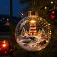 thumbnail image 5 of CaiYueKe Light Up Christmas Ornament Ball with Mini Holiday Scene, Glowing Tree Hanging Decoration with Warm Lights, Festive Story Scene Pendant for Christmas Tree Window Mantel, 5 of 8