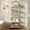Gold + Marble White, variant on Acekid 71" Arched Bookshelf 5 Tier Bookcase Open Bookshelf Plant Stand with Metal Frame Freestanding Display Rack Tall Shelving for Bedroom Living Room