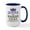 White/Navy Inside, variant on CafePress - Mardis Queen - 15 oz Ceramic Large White Novelty Mug