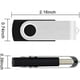 thumbnail image 5 of Paquete de 10 unidades flash USB, unidad flash de 8 GB, unidad flash USB 2.0, unidad flash giratoria, memorias USB, Memory Stick, negro, 5 of 6