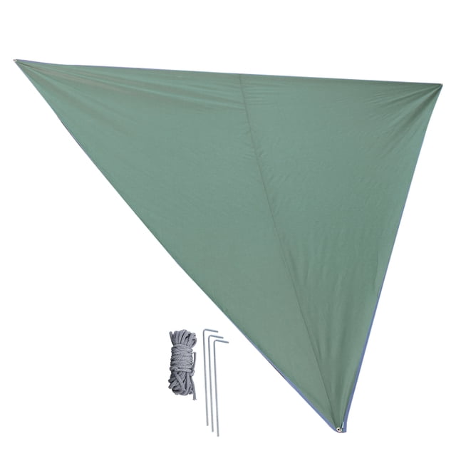 Toldo De Protección Solar, Toldo Para Exteriores, Senderismo Impermeable Para Acampar Al Aire Libre OTVIAP Verde militar plateado 5*5*5M