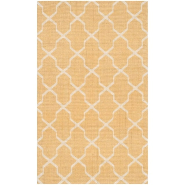 Safavieh Cedar Brook 4' X 6' Handmade Jute Rug in Yellow and Ivory