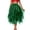 Army Green, variant on Women's Dance Tulle Skirt, 3-Layer Puff Tutu Skirt, Performance Half Skirt for Ballet, Stage Show, Cheerleading and Costume,Mint Green,S