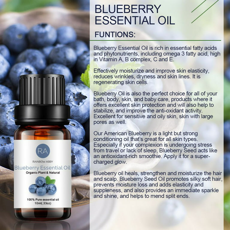 Blueberry Essential Oil 100% Pure Organic Therapeutic Grade