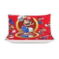 thumbnail image 3 of Mario Character 3 Piece Bedding Sets Decor Comforter Sets With One Duvet Cover Two Pillowcases, 3 of 7