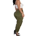 thumbnail image 3 of Pantalon Cargo Taille Haute pour Femmes Pantalons à Poches Multiples Décontractés, 3 of 5