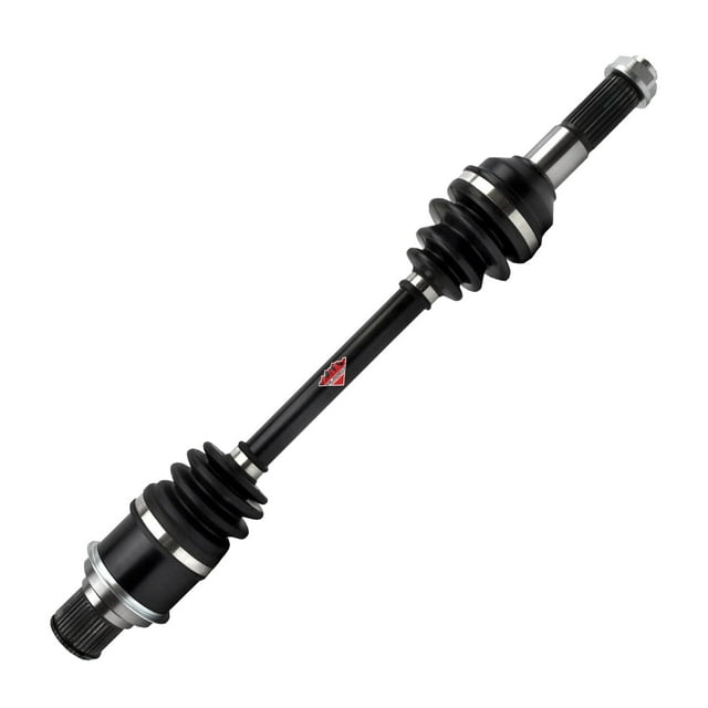 Rugged Rear Left/Right Performance Axle (2005-08) Yamaha Kodiak/Grizzly 400/450, CNC Precision Components, Stainless-Steel Clamps Coated for Protection & Machined Heat Treated Long Life, Easy Install