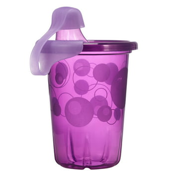 The First Years Take & Toss Hard Spout Sippy Cups With Snap-On Lids, Pink, 10 Oz, 4 Pk
