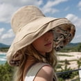 thumbnail image 4 of Sun Hats for Women Men Wide Brim Beach Hat Summer Outdoor Casual Sun Hat Adjustable Comfortable Lightweight, 4 of 4