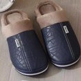 thumbnail image 5 of Aueoeo Slippers for Kids, Women's Fuzzy Memory Foam Slip on House Slippers Cozy Soft Indoor Outdoor Ladies Leather Home Shoes, 5 of 6