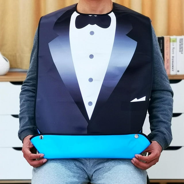 Babero impermeable reutilizable Yinane para adultos hombres 33.85x18.11 pulgadas