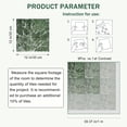 thumbnail image 3 of 10 Pcs Dark Green Marble Peel and Stick Floor Tiles, 12x12 in Covers 10 Sq. Ft. Self‑Adhesive DIY Vinyl Flooring, Removable & Waterproof for Bathroom, Kitchen, Walls, Bedroom, 3 of 8