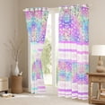 thumbnail image 3 of Manfei Aztec Leopard Print Blackout Curtains Set of 2 (52x84 Each) for Female, Fashion Cheetah Animal Window Curtains, Chic Stripes Abstract Curtains and Drapes, Window Curtains Decor, 3 of 6