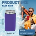 thumbnail image 2 of Uxcell 4 Pcs Can Cooler Sleeve, 12oz Insulated Neoprene Beer Bottle Cooler Covers Non-slip Soda Can Sleeves Standard Drink Holder for Beer Soda and Water Bottles, Dark Purple, 2 of 7