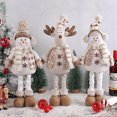 thumbnail image 2 of MAIMAI gran muñeco de nieve de Navidad, alce, muñeca de piernas largas, adorno de árbol de Navidad, decoración navideña para el hogar, Navidad, regalos de Año Nuevo para niños, 2 of 4