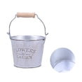 thumbnail image 3 of Miangastore Flower Bucket Silver 1Set 3.15Inch Height 3.94Inch Diameter Iron, 3 of 8