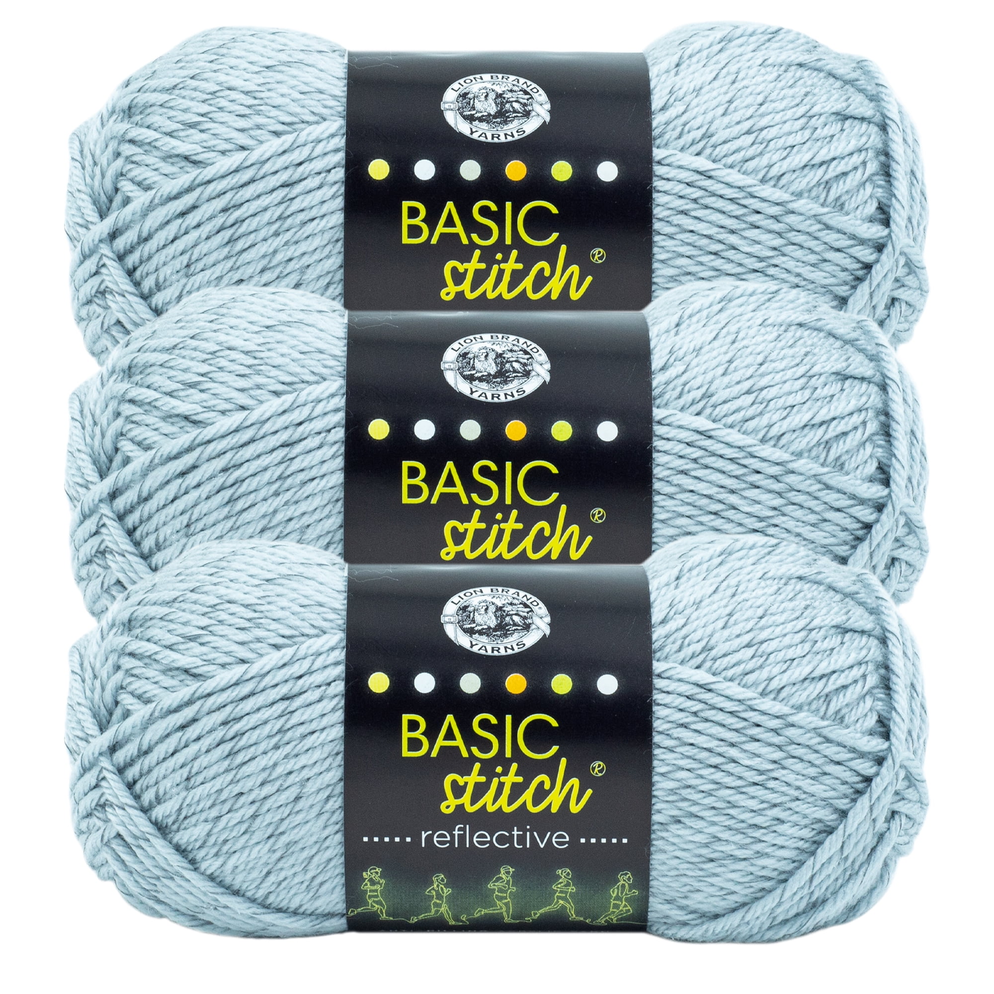 Lion Brand Yarn Basic Stitch Anti Pilling Pure Platinum Anti Pilling