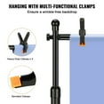 thumbnail image 6 of 10x10ft Heavy Duty Pipe and Drape Kit with 6 Clamps, Carbon Steel Base & Carry Bag for Event Backdrops, 6 of 7
