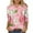 Multicolor#01, variant on JTZGDY T-Shirts for Women Cute Flower Print Summer 3/4 Sleeve Crew Neck Basic Tees Plus Size Dressy Casual Tunic Blouse Trendy 2025 Outfit Clothes Multicolor#01 L