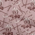 thumbnail image 1 of oneOone Cotton Silk Dusty Pink Fabric Campfire Sewing Material Print Fabric By The Yard 42 Inch Wide, 1 of 4