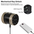 thumbnail image 4 of Yeacher Smart -theft Door Lock Electronic Fingerprint BT Lock APP TTLock Remote Control Password Code Number Card Lock With Keys, 4 of 7