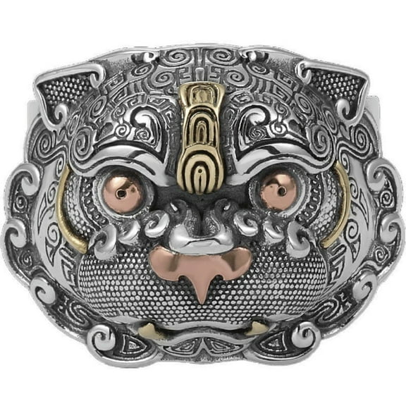 MayiaHey Pixiu Ring, Punk Tiger Head Ring for Men, Norse Viking Tiger Animal Ring Retro Pixiu Tiger Jewelry, Celtic Tiger Ring Vintage Pi Xiu Amulet Ring Cool Pixiu Tiger Ring Hip Hop Tiger Band Ring