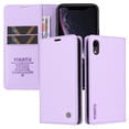 thumbnail image 1 of Funda para iPhone XR Estuche de Cuero PU Tipo Cartera con Ranuras para Tarjetas y Cierre Magnético, 1 of 5